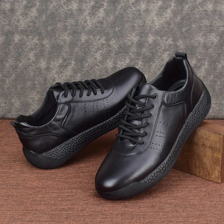 Footmax Men's Genuine Cowhide Leather Sneakers - footmaxldn