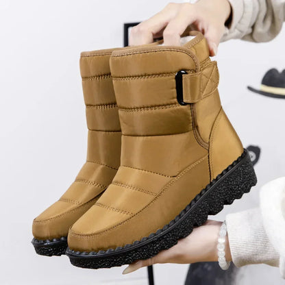 Footmax Waterproof Winter Boots Women - Faux Fur Snow Boots 2025 - footmaxldn