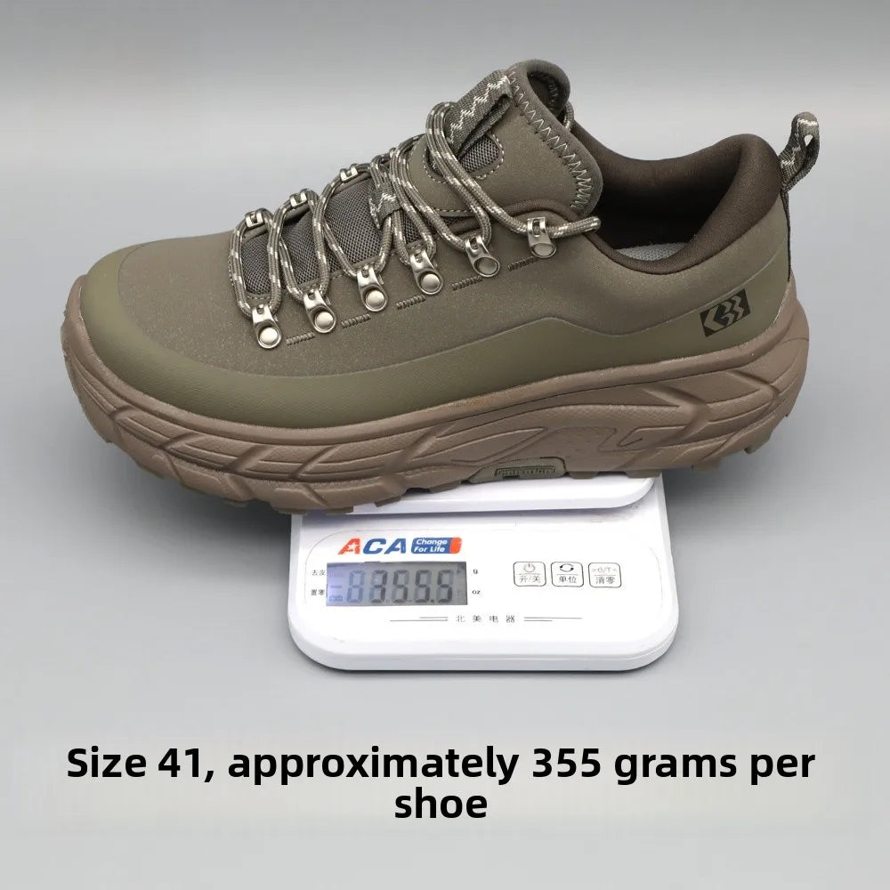 Footmax Men's Waterproof Leather High-Top Casual Shoes - Anti-Slip Winter Boots