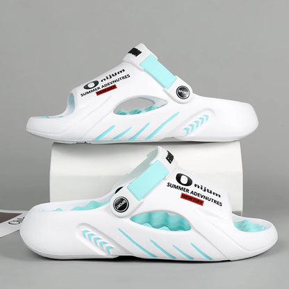 Men Slippers 2025 New Summer EVA Soft-soled Platform Slides Sandals Indoor Outdoor Walking Beach Shoes Flip Flops Mens Shoes - footmaxldn