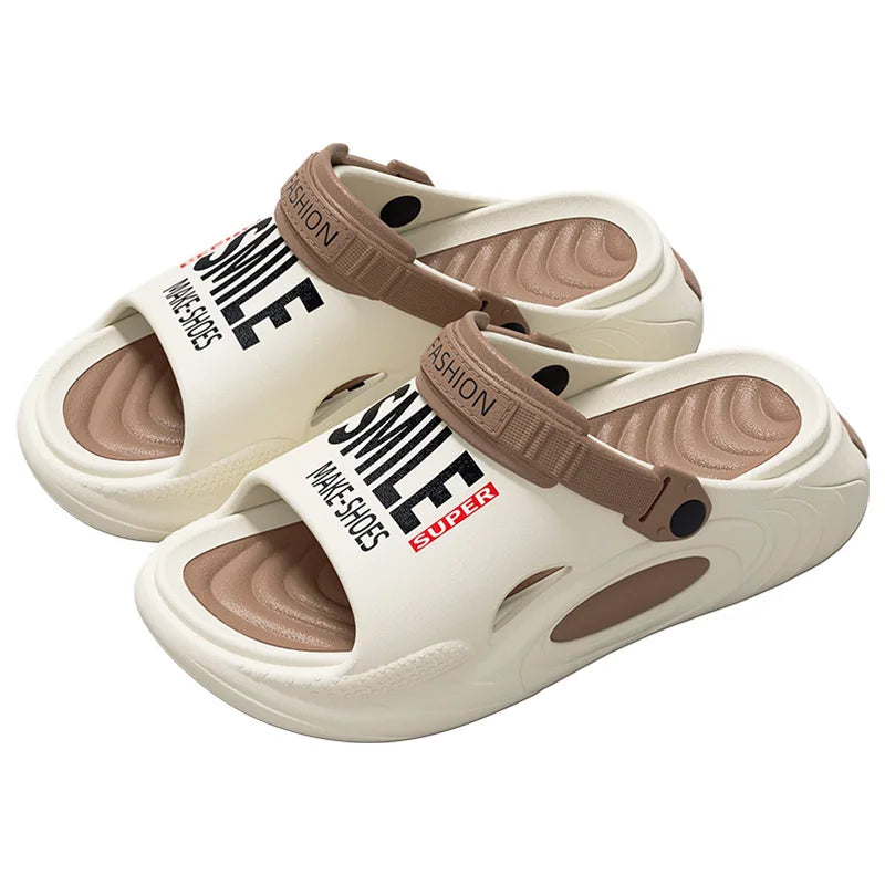 Cushioned Support Slides - Pain Relief Slippers for Men - footmaxldn