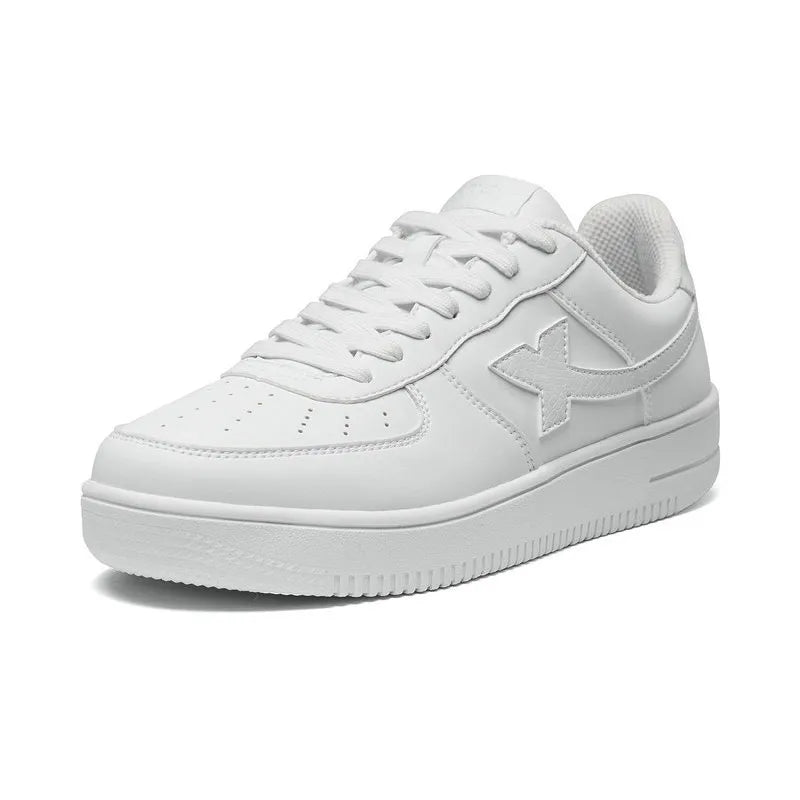 Footmaxldn Non-Slip Skateboarding Shoes - White Casual Sneakers - footmaxldn