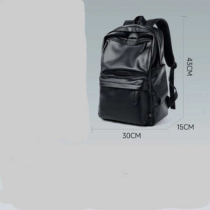 Septwolves  High-quality Leather laptop Computer Backpack 15-Inch Large Capacity Waterproof Backpack For Men Business Travel Use - footmaxldn