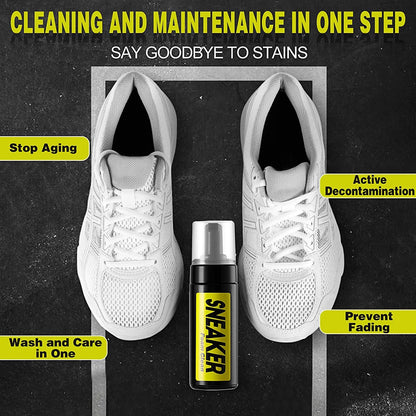 Footmax Sneaker Cleaner - 150ml Multi-Material Foam for Leather, Suede & Canvas Shoes