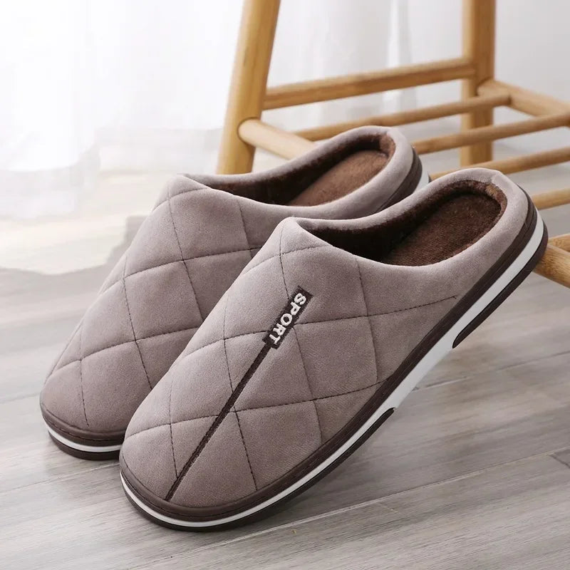 Men's Big Size Winter Waterproof Slippers - Non-Slip | Footmax - footmaxldn