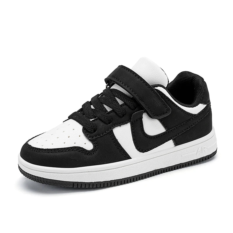 Boys and girls sports students non-slip light shoes children running shoes classic leather casual shoes size 29-39 - footmaxldn