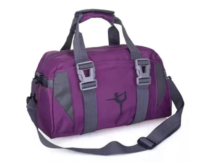 Footmax Waterproof Yoga Fitness Bag for Women - Nylon Training Shoulder Crossbody Gym Duffel 20-35L - footmaxldn
