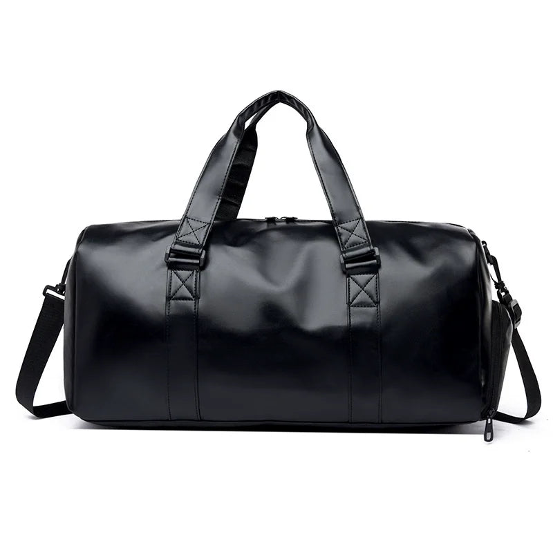Golf Boston Bag Golf Clothing Bags Travel Business Handbag Large-capacity Crossbody Handbag Soft PU Leather Sports Fitness Gifts - footmaxldn