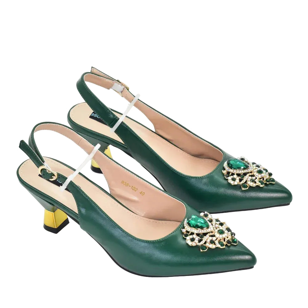 New Arrival Women Shoes and Bags To Match Set Nigeria Party Luxury Shoe and Bag Set for Party in Women Wedding Bride Pumps - footmaxldn