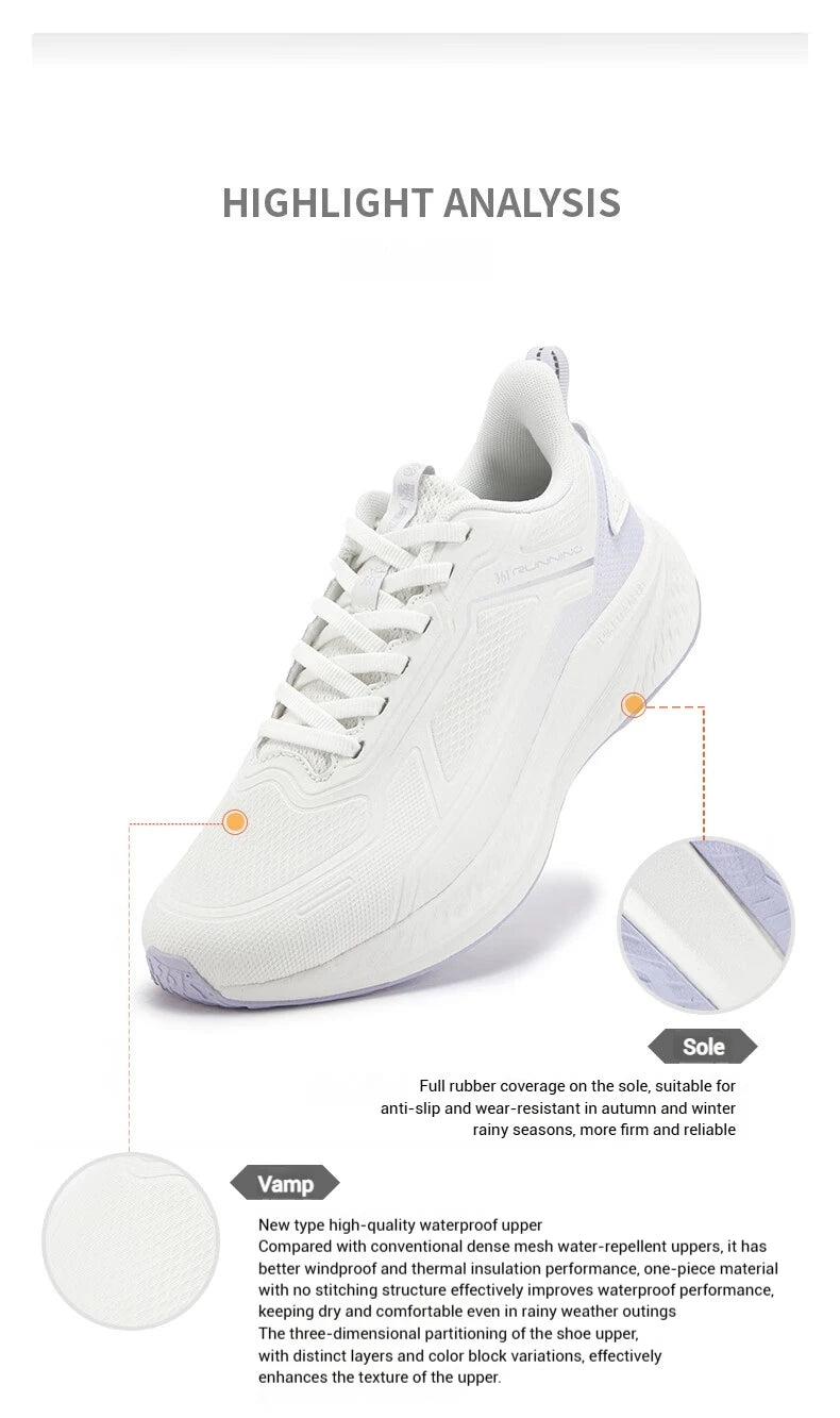 361 Degrees Women Running Shoes Water-repellent Jogger Windproof Cushion Non-slip Stable Lightweight Female Sneakers 682532231 - footmaxldn