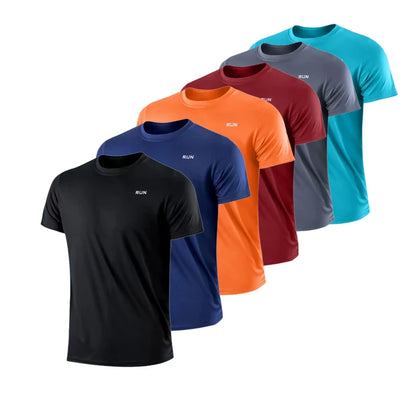 Footmax Men's Quick Dry Ice Silk T-Shirt - Premium Breathable Summer Athletic Wear with UV Protection - footmaxldn