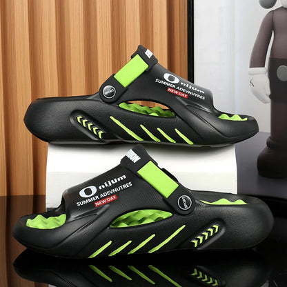 Men Slippers 2025 New Summer EVA Soft-soled Platform Slides Sandals Indoor Outdoor Walking Beach Shoes Flip Flops Mens Shoes - footmaxldn