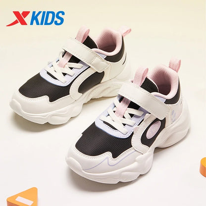 Xtep Kids Skateboarding Shoes - Girls Spring 2025 Velcro Sneakers - footmaxldn