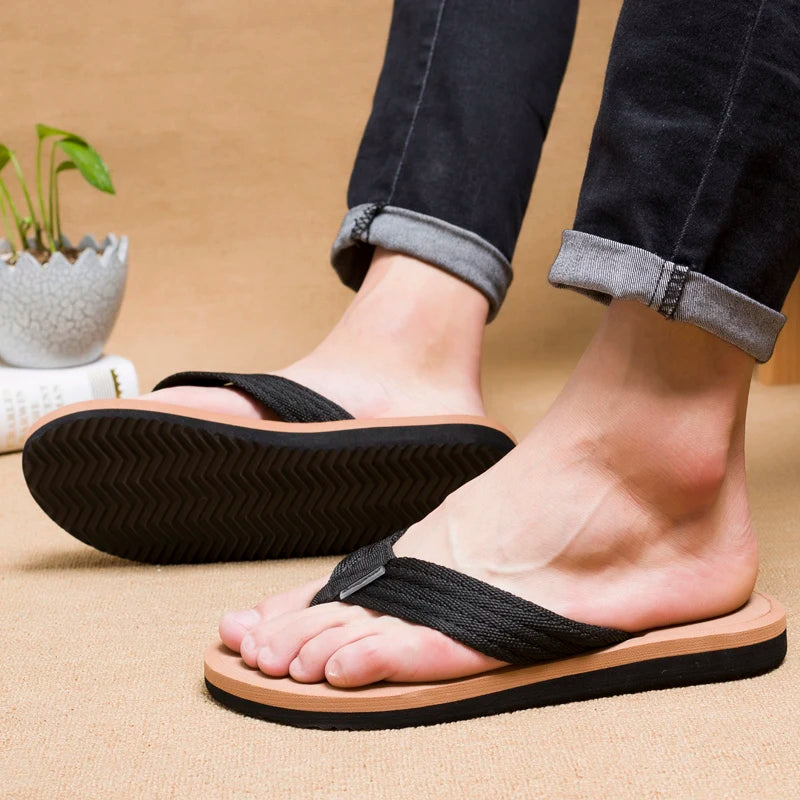 Footmax Men's Platform Flip Flops - Summer Beach Sandals 2024 - footmaxldn