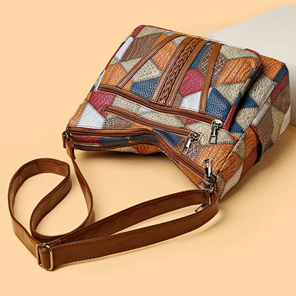 Blue Vintage Crossbody Bag - Retro Handbag for Women | footmaxldn - footmaxldn