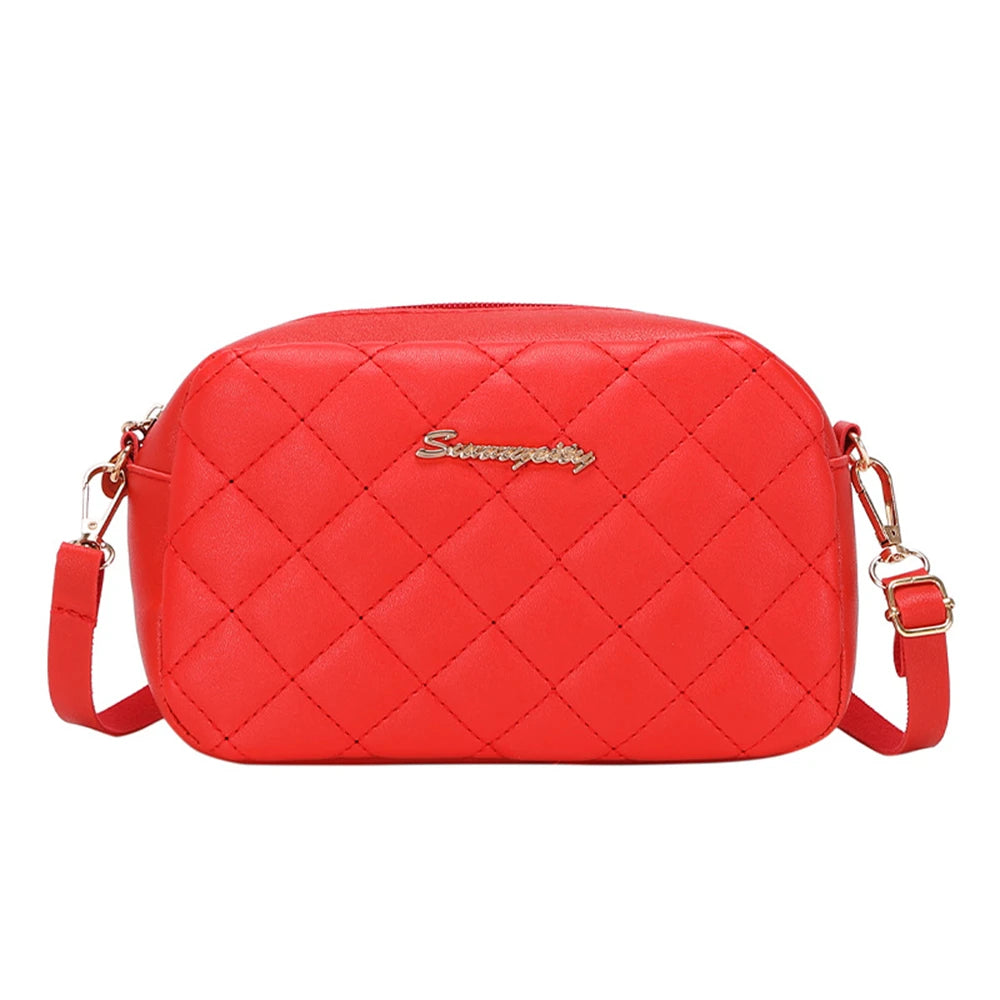 Footmaxldn Quilted Crossbody Camera Bag
