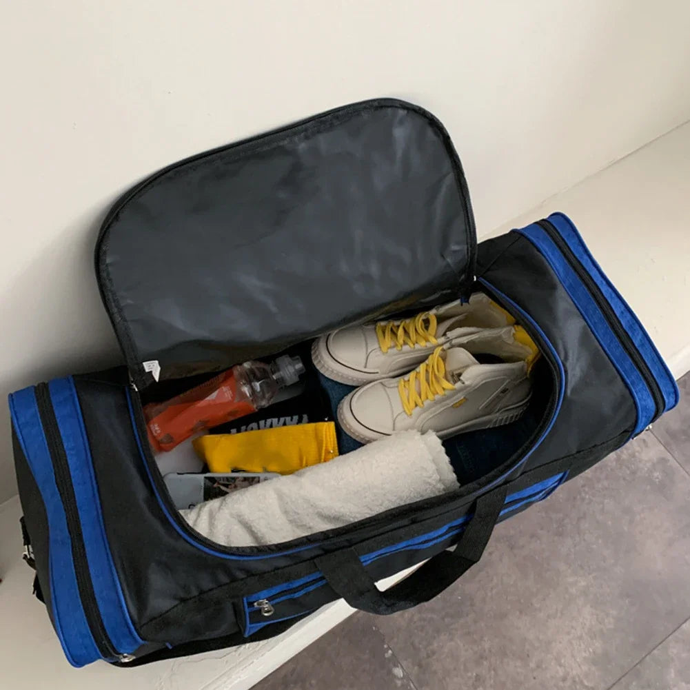 Footmax Large Gym Bag with Shoe Compartment - Dry Wet Separation Sports Duffel - footmaxldn