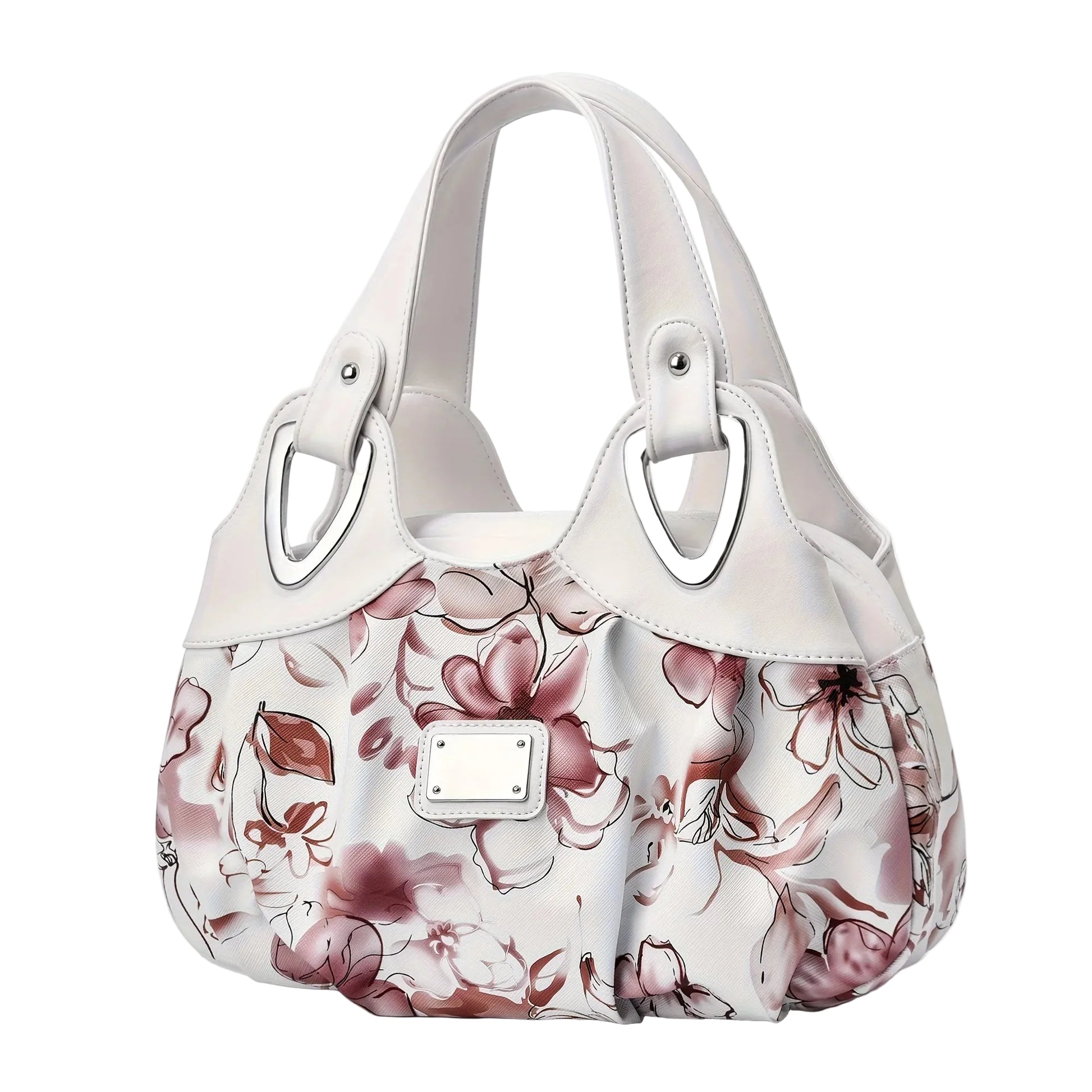 Color-contrasting new European and American fashionable and trendy large capacity stylish printed simple women's bag - footmaxldn
