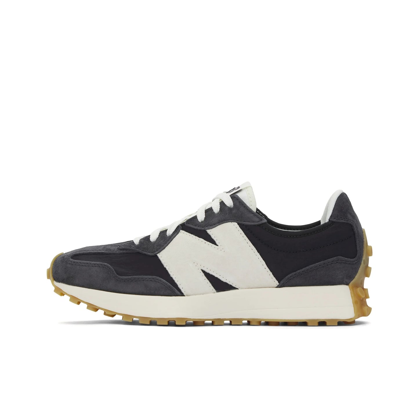 New Balance 327 Retro Running Shoes - Black & Blue Low-Cut Sneakers | Footmax - footmaxldn