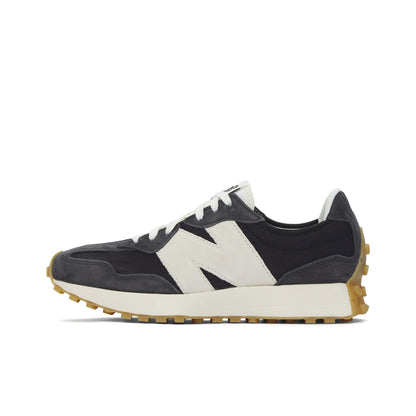 New Balance 327 Retro Running Shoes - Black & Blue Low-Cut Sneakers | Footmax - footmaxldn