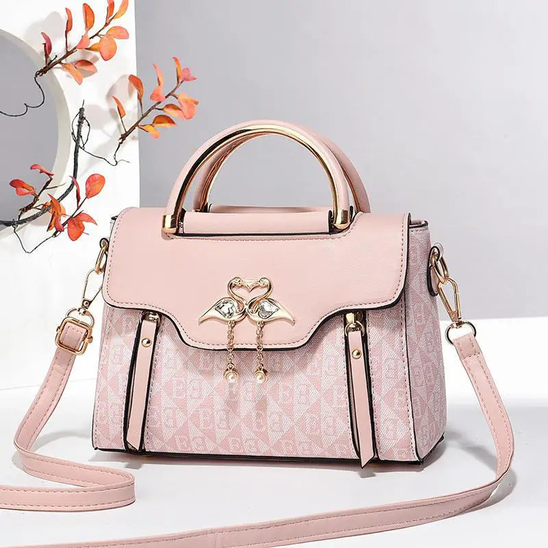 High Quality Bags Fashion Print Leather Shoulder Bag Luxury Design Shoulder Bag Elegant Small Square Bag - footmaxldn