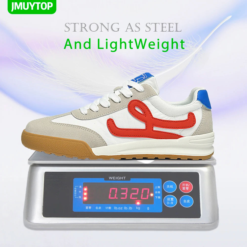 Footmaxldn Women's Steel Toe Safety Trainers