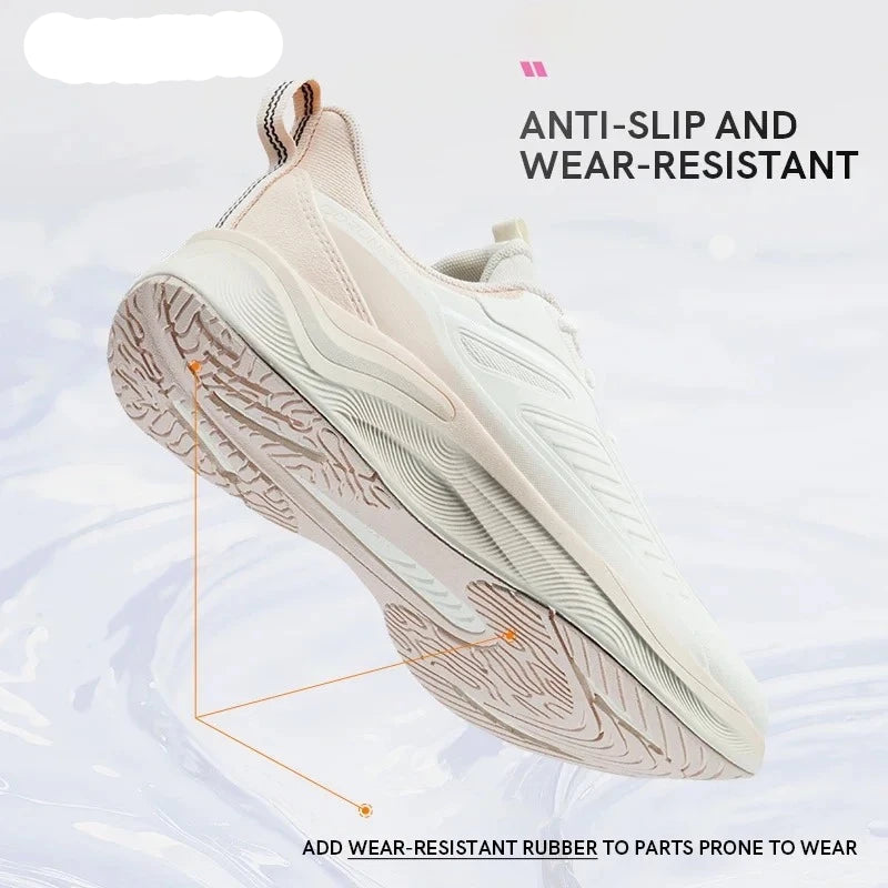 QIAODAN Rain Wing 4.0 Waterproof Running Shoes - Women's Lightweight Sports Sneakers
