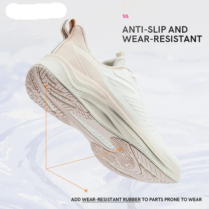 QIAODAN Rain Wing 4.0 Waterproof Running Shoes - Women's Lightweight Sports Sneakers