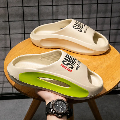 Cushioned Support Slides - Pain Relief Slippers for Men - footmaxldn