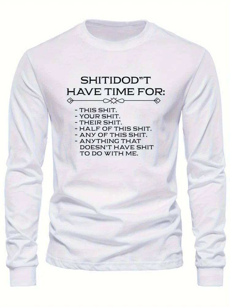 Men's Beige & Black Colour-Block Long-Sleeve T-Shirt