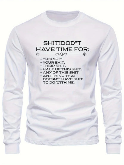 Men's Beige & Black Colour-Block Long-Sleeve T-Shirt