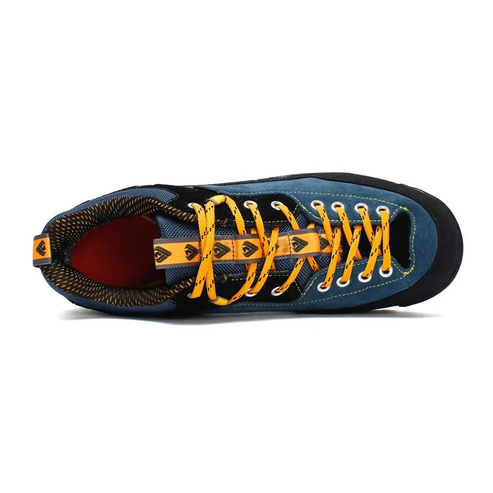 Fashion Waterproof Hiking Shoes Men's Climbing Shoes Anti-collision Fashion Outdoor Casual Lace-up Sneakers - footmaxldn