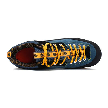 Fashion Waterproof Hiking Shoes Men's Climbing Shoes Anti-collision Fashion Outdoor Casual Lace-up Sneakers - footmaxldn