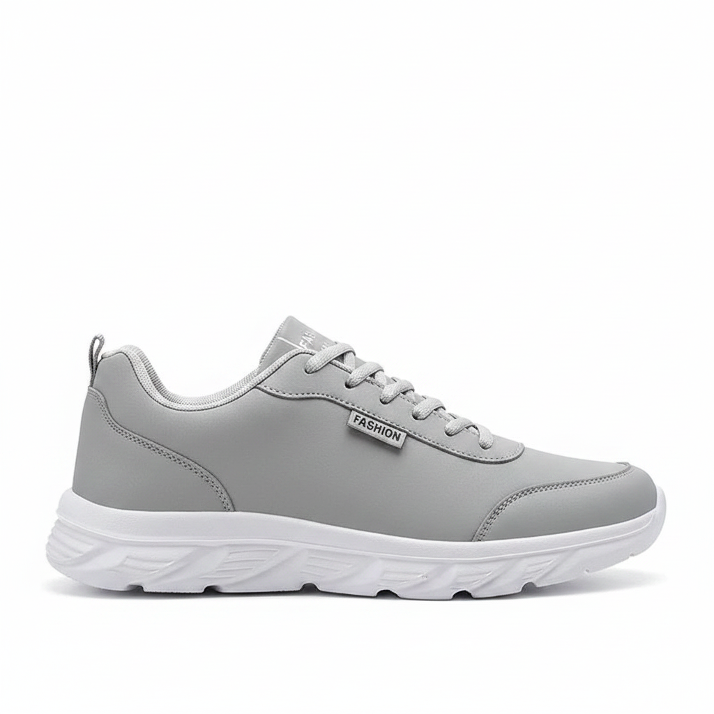 footmaxldn Men's Waterproof Sneakers | Cushioned Thick-Sole Running & Walking Shoes - footmaxldn