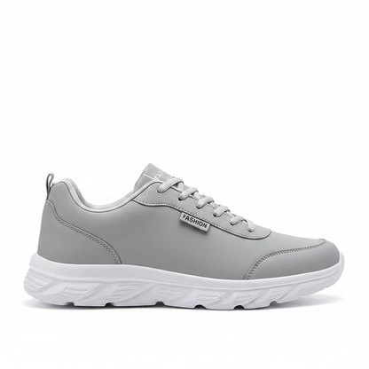 footmaxldn Men's Waterproof Sneakers | Cushioned Thick-Sole Running & Walking Shoes - footmaxldn