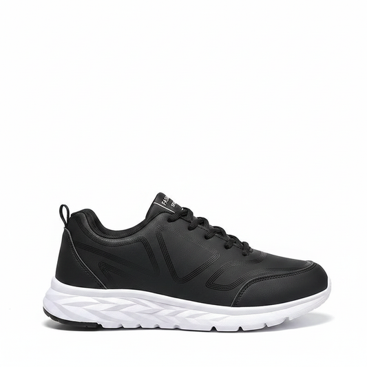 footmaxldn Men's Waterproof Sneakers | Cushioned Thick-Sole Running & Walking Shoes - footmaxldn