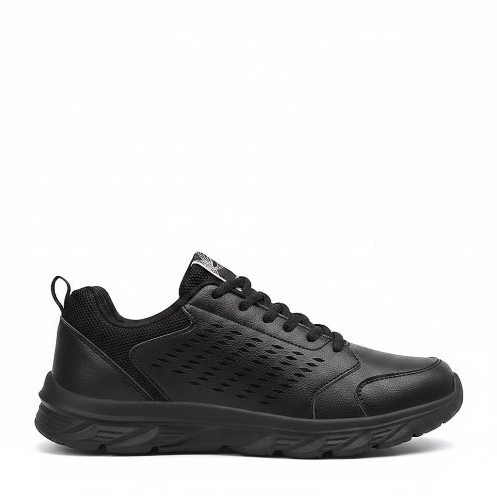 footmaxldn Men's Waterproof Sneakers | Cushioned Thick-Sole Running & Walking Shoes - footmaxldn