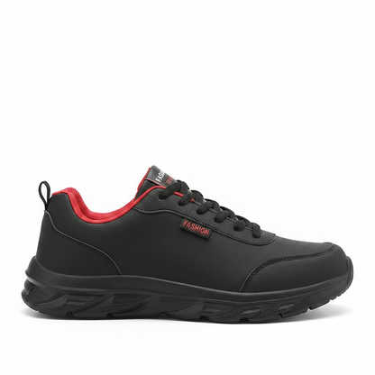 footmaxldn Men's Waterproof Sneakers | Cushioned Thick-Sole Running & Walking Shoes - footmaxldn