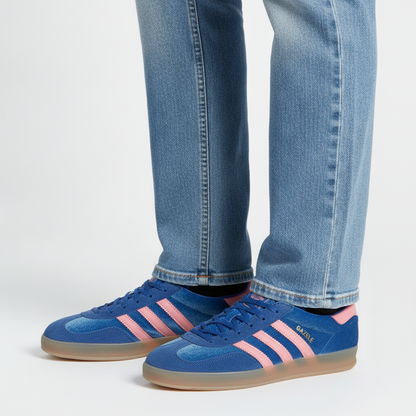 Adidas Gazelle Sneakers – Blue & Pink Low-Top Trainers | footmaxldn